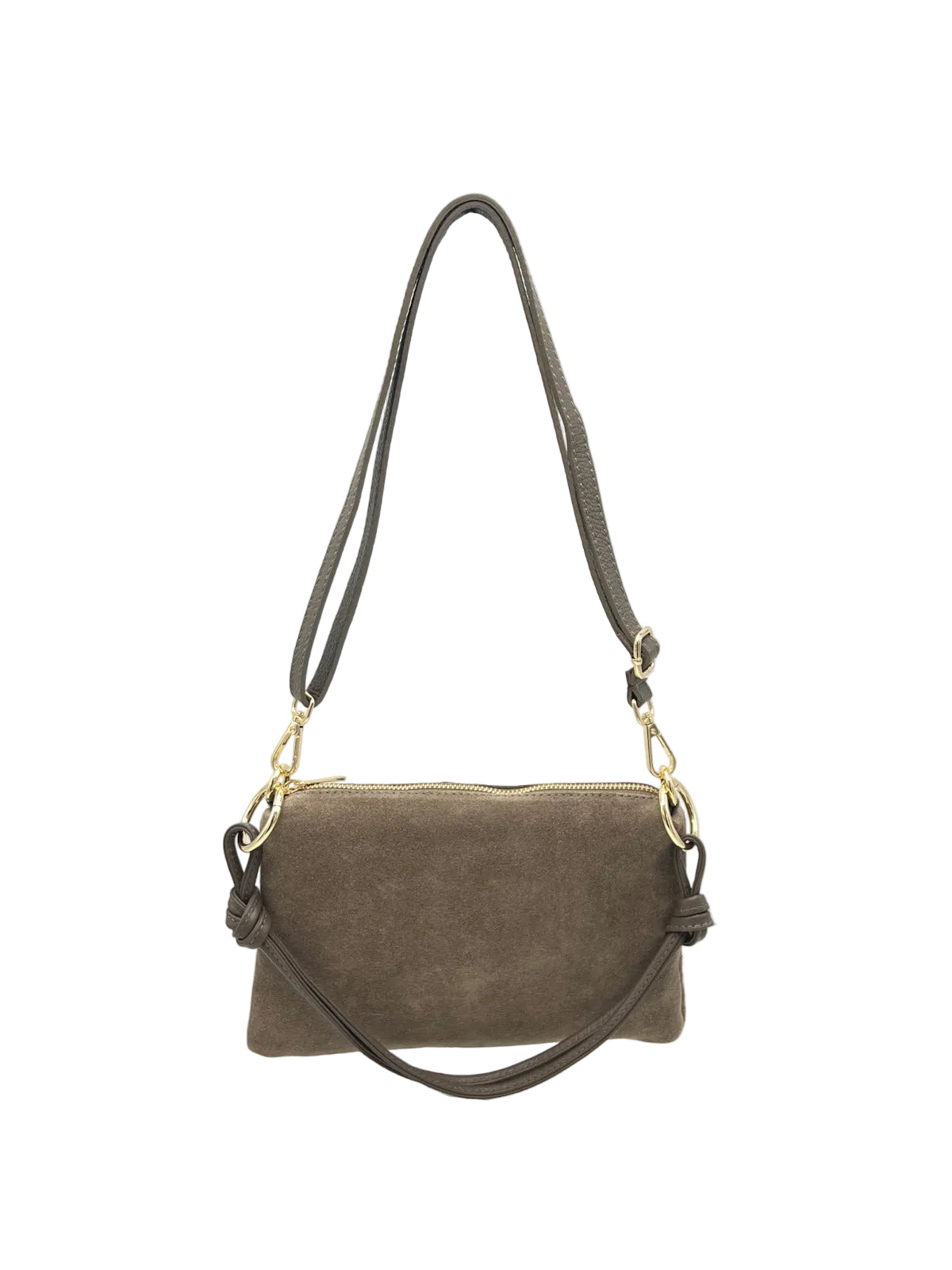 Women's Genuine Leather & Suede Mini Shoulder Bag, Made in Italy, art. 112809