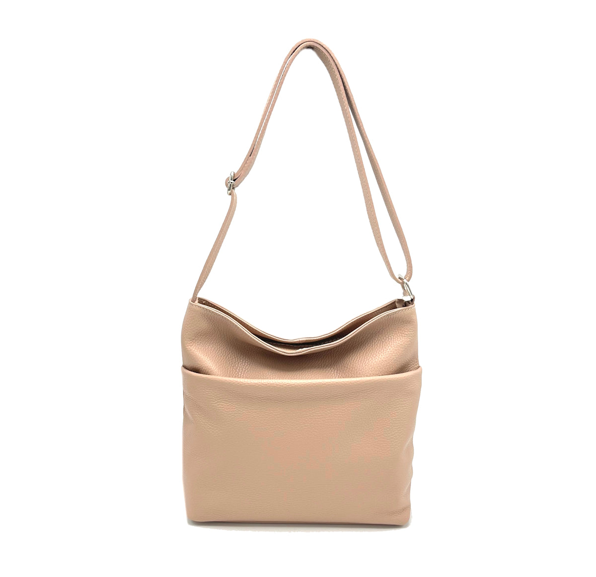 Genuine leather shoulder bag, Made in Italy, art. 112483