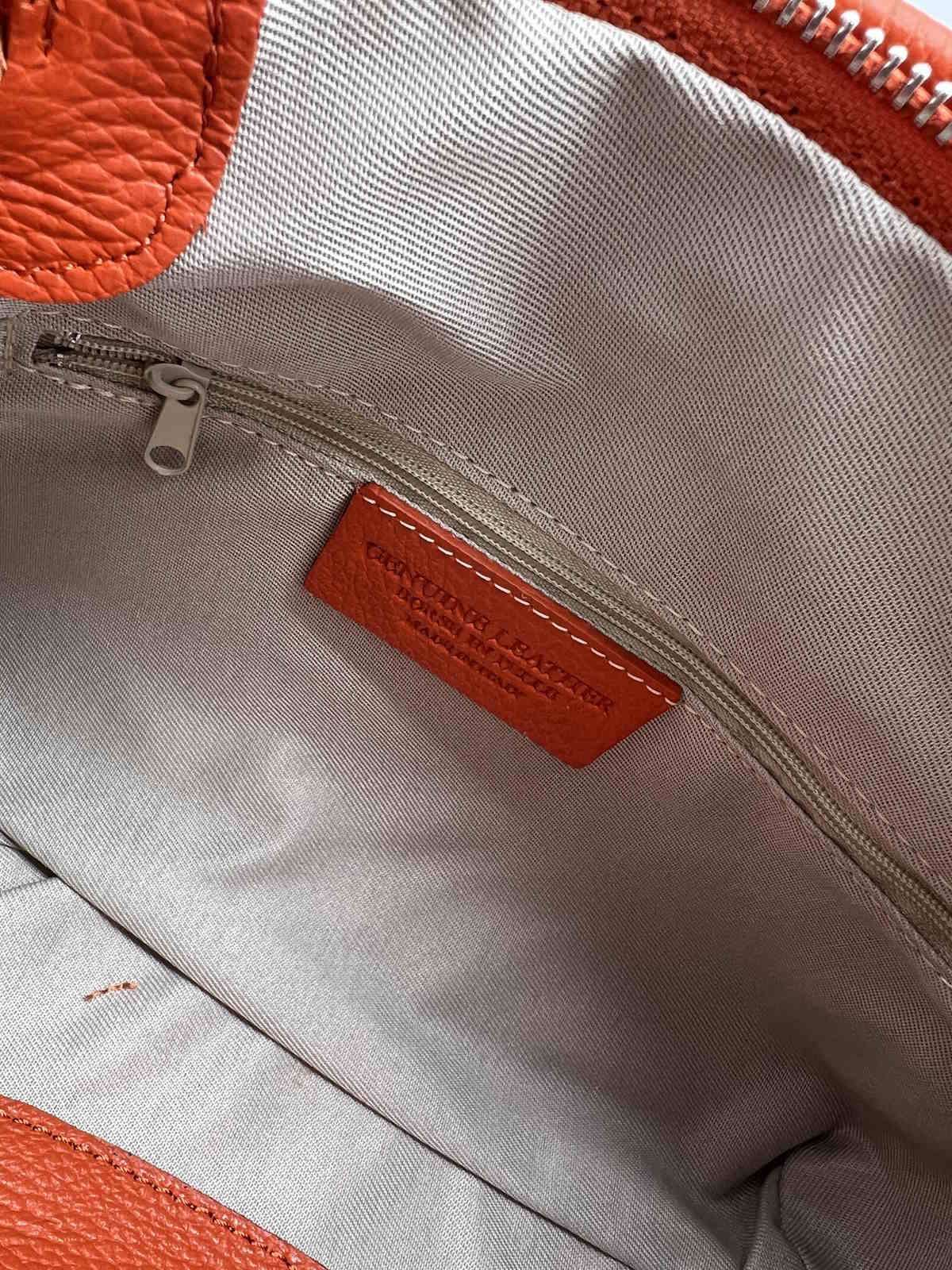 Borsa a tracolla in vera pelle, Made in Italy, art. 112621