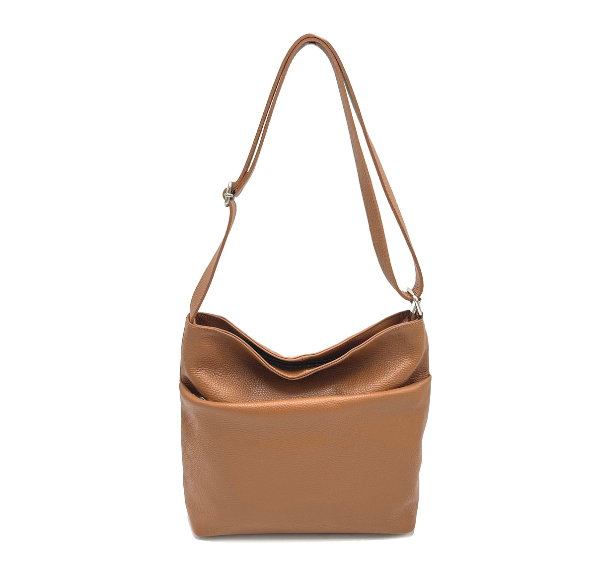 Genuine leather shoulder bag, Made in Italy, art. 112483