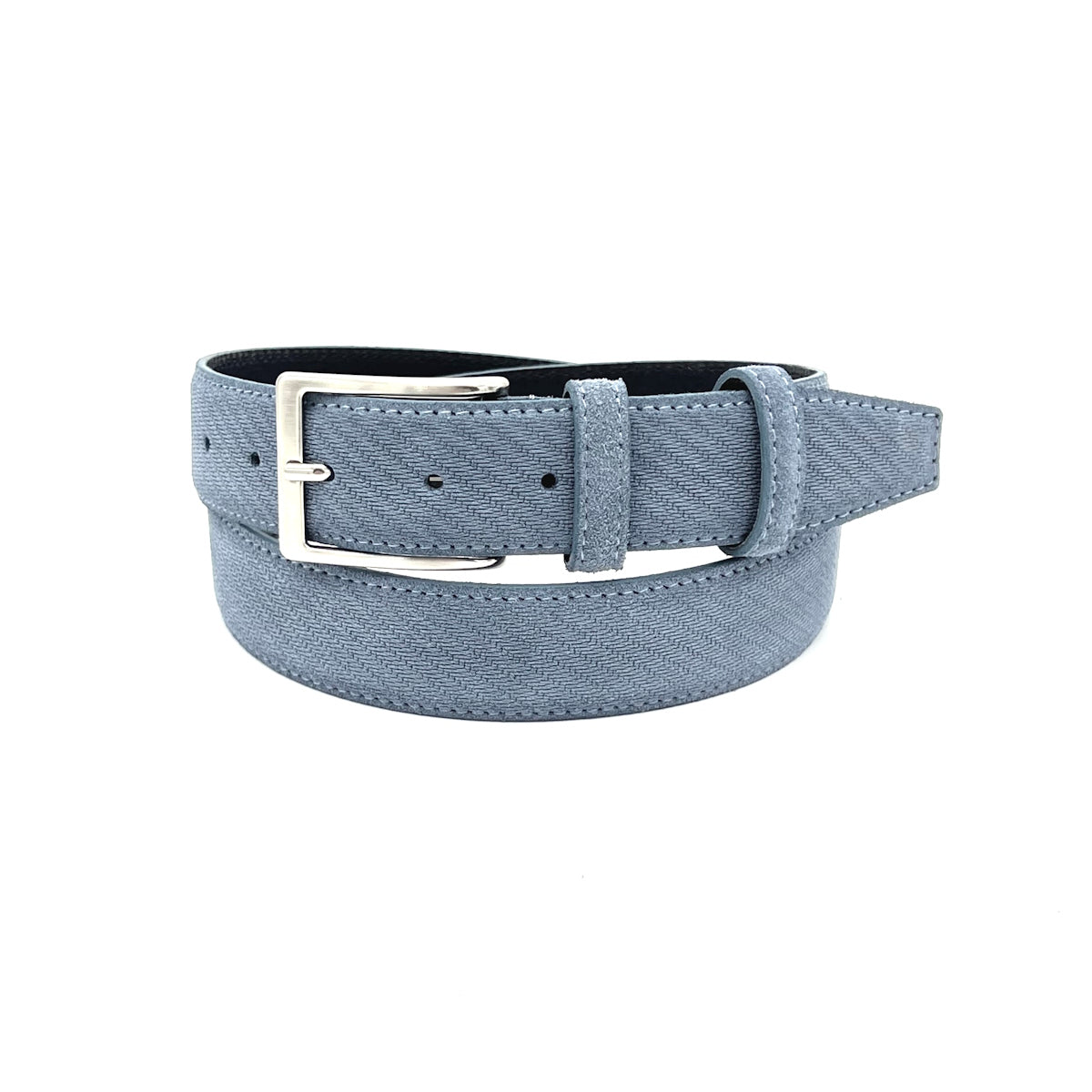 Embossed suede belts for men, Made in Italy, Suie Valentini, art. 314/35