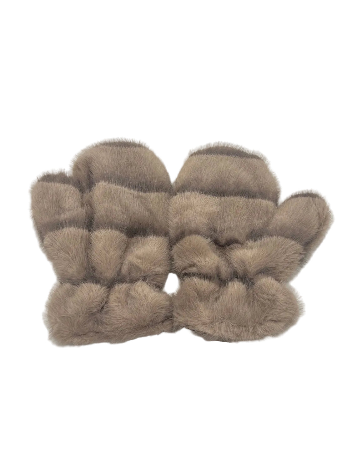 Oversized Plush Faux Fur Mittens, Fall/Winter, Art. MZ-2619.532