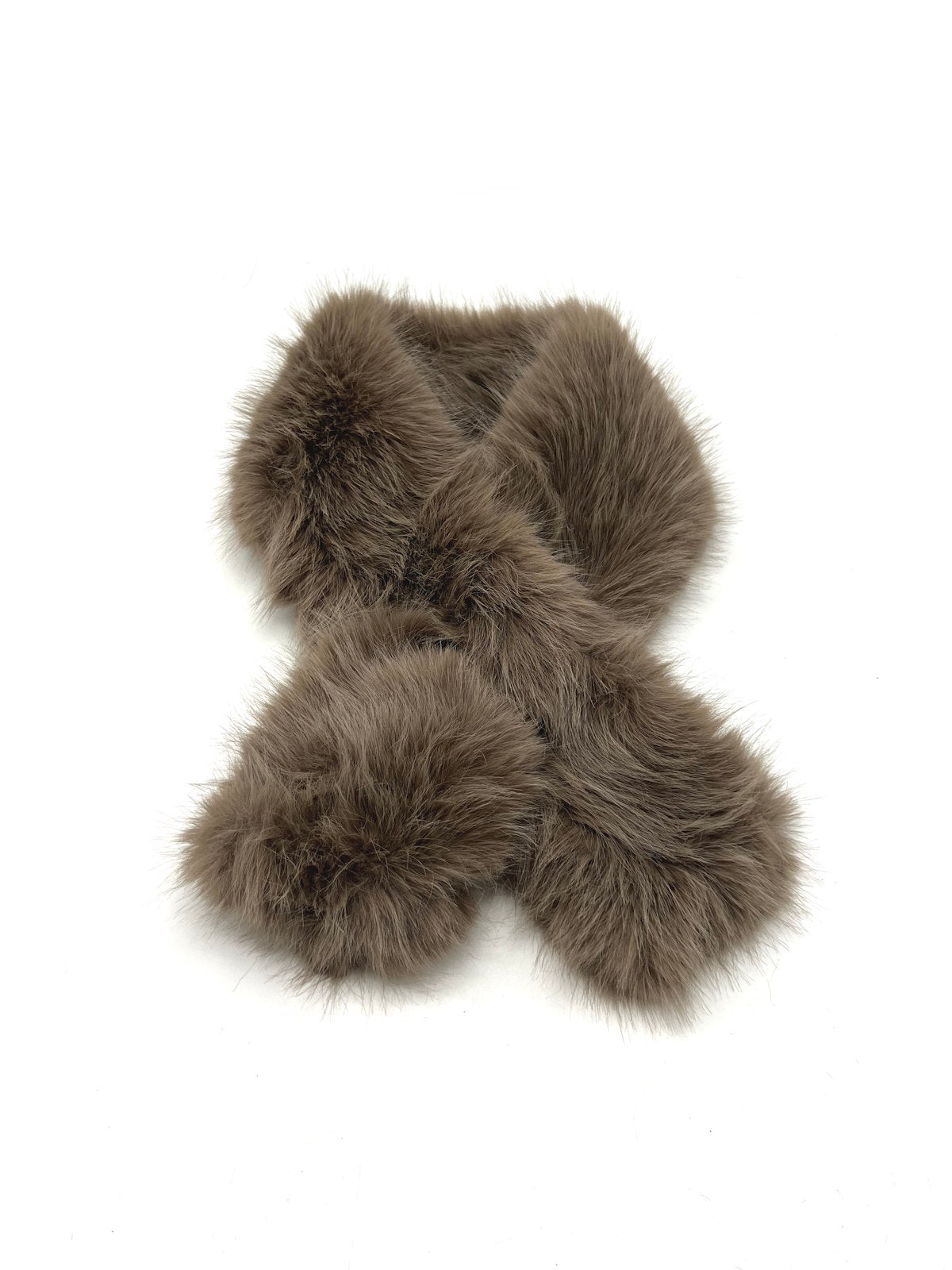 Plush Faux Fur Crossover Scarf, Fall/Winter, Art. XY-11.532