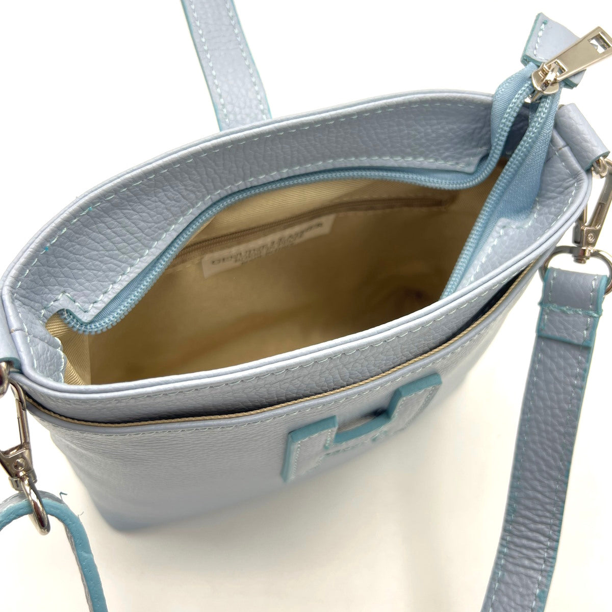 Summer collection, genuine leather shoulder bag, Made in Italy, art. 112562