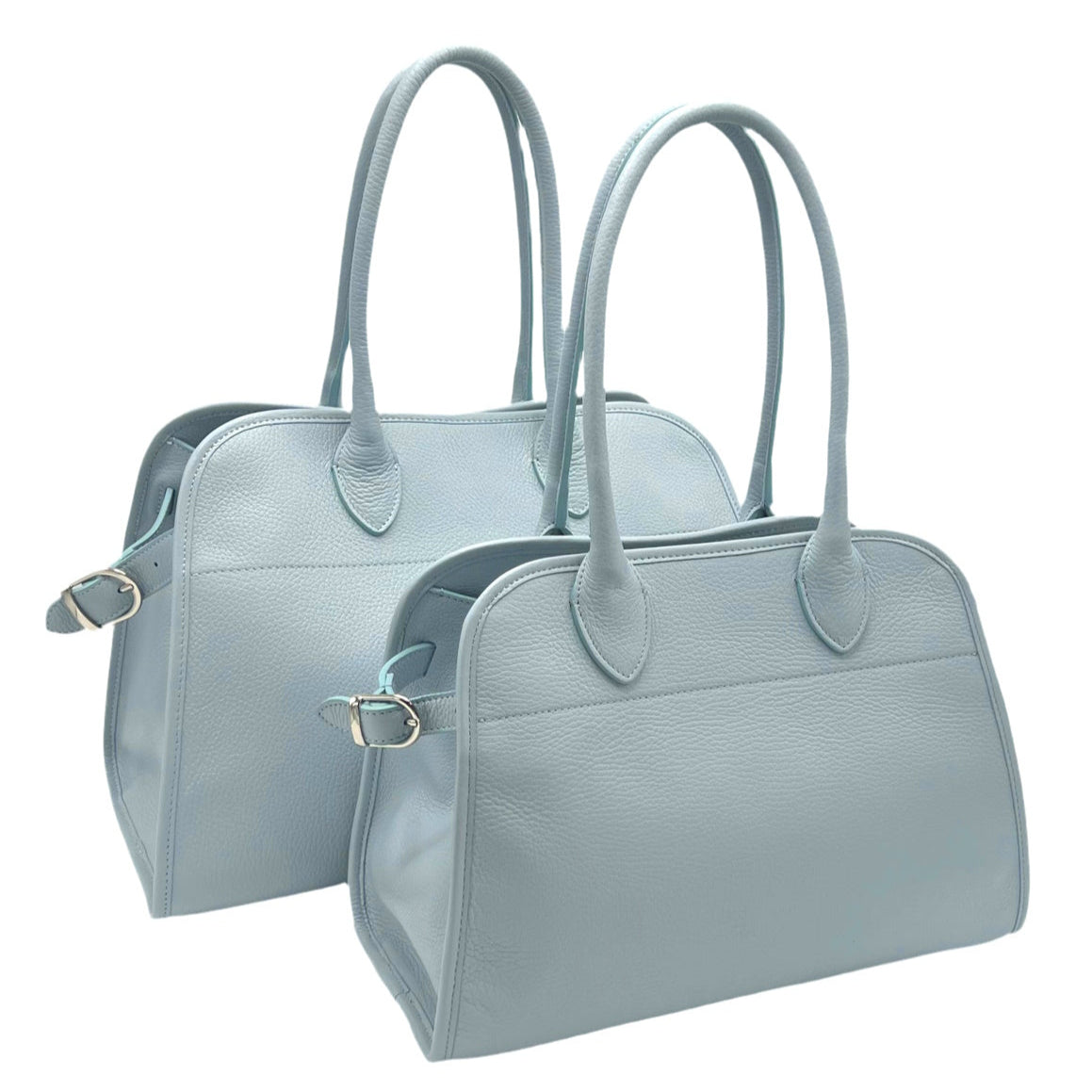 Genuine leather shoulder bag, Medium size, Made in Italy, art. 112508