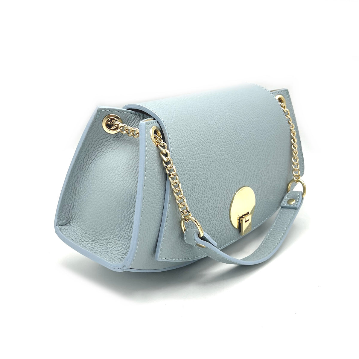 Genuine leather chain bag, for women, made in Italy, art. 112439