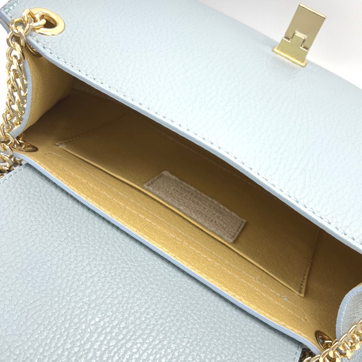 Genuine leather chain bag, for women, made in Italy, art. 112439