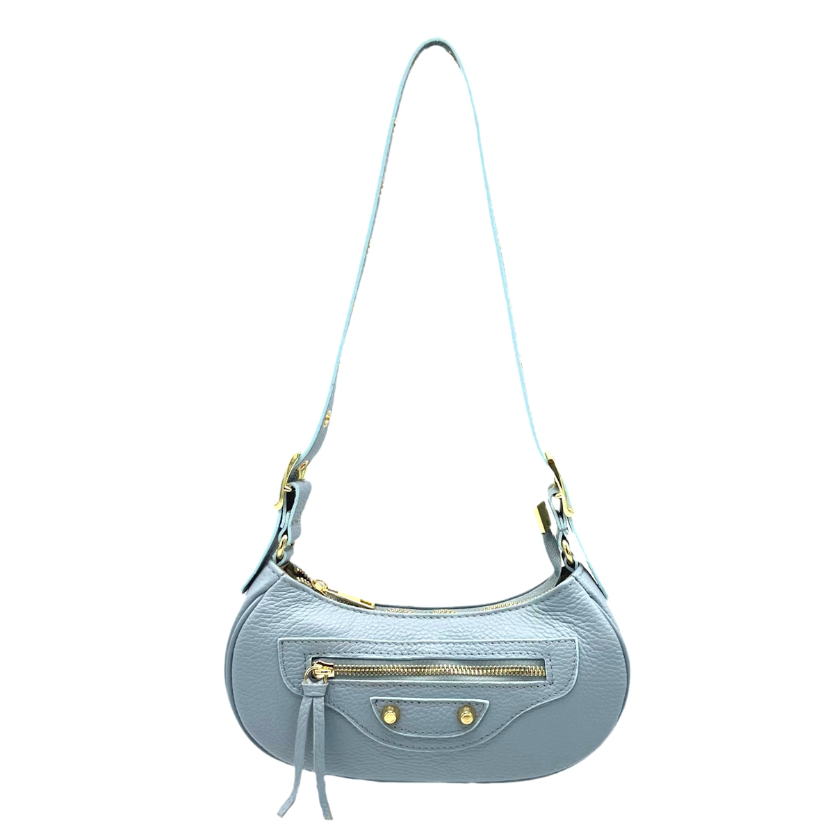 Mini genuine leather shoulder bag, Made in Italy, art. 112518