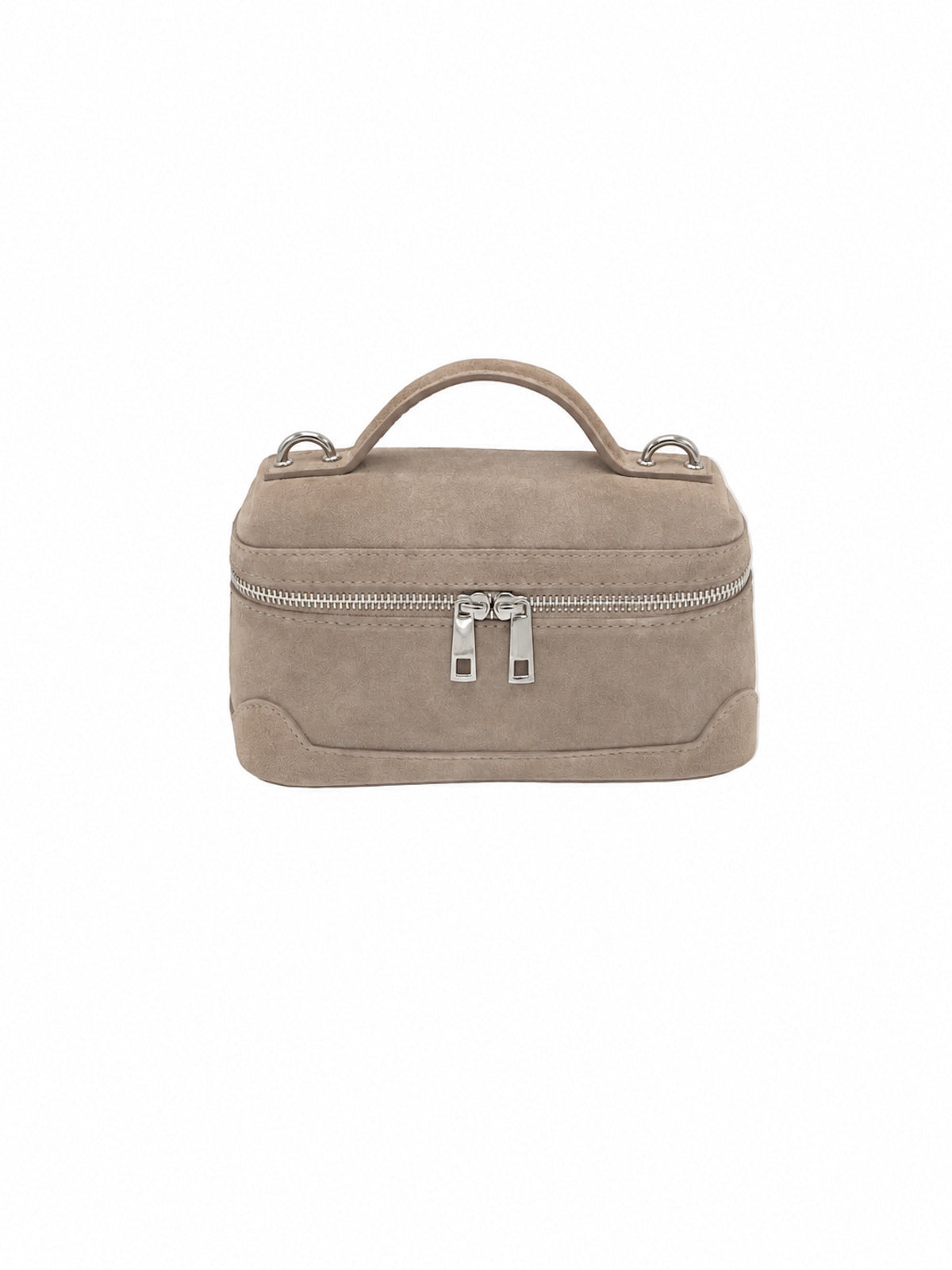 Suede Top Handle Crossbody Bag, Made in Italy, art. 112785