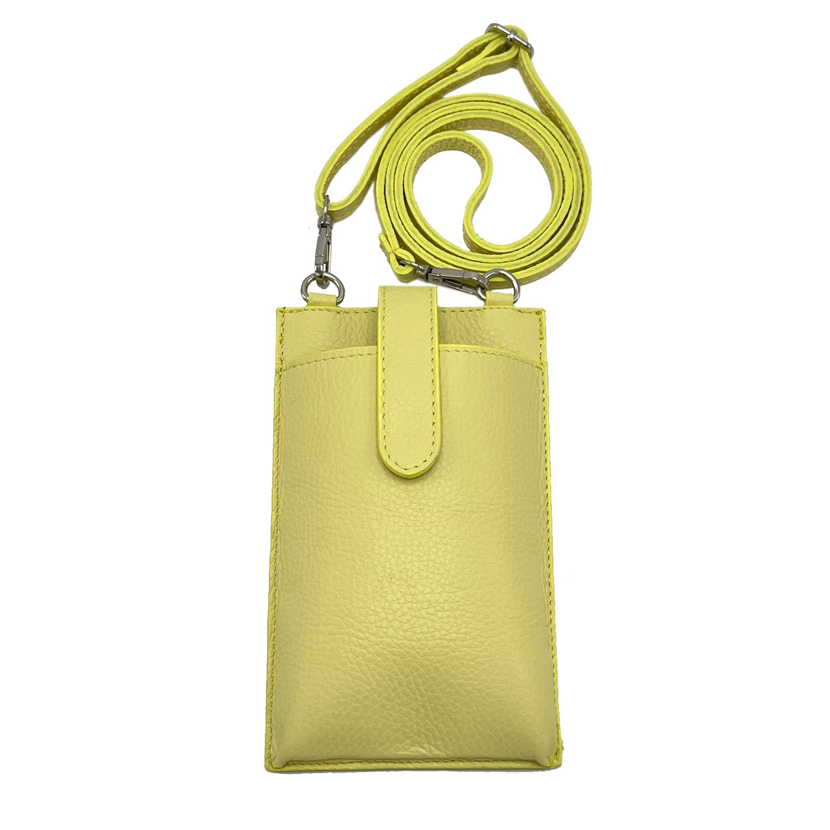 Summer collection, genuine leather phone bag, Made in Italy, art. 112560