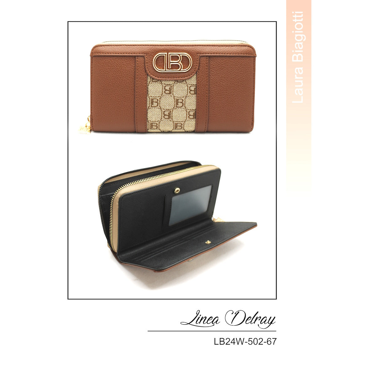 Eco leather wallet for women, Laura Biagiotti, art. LB24502-67