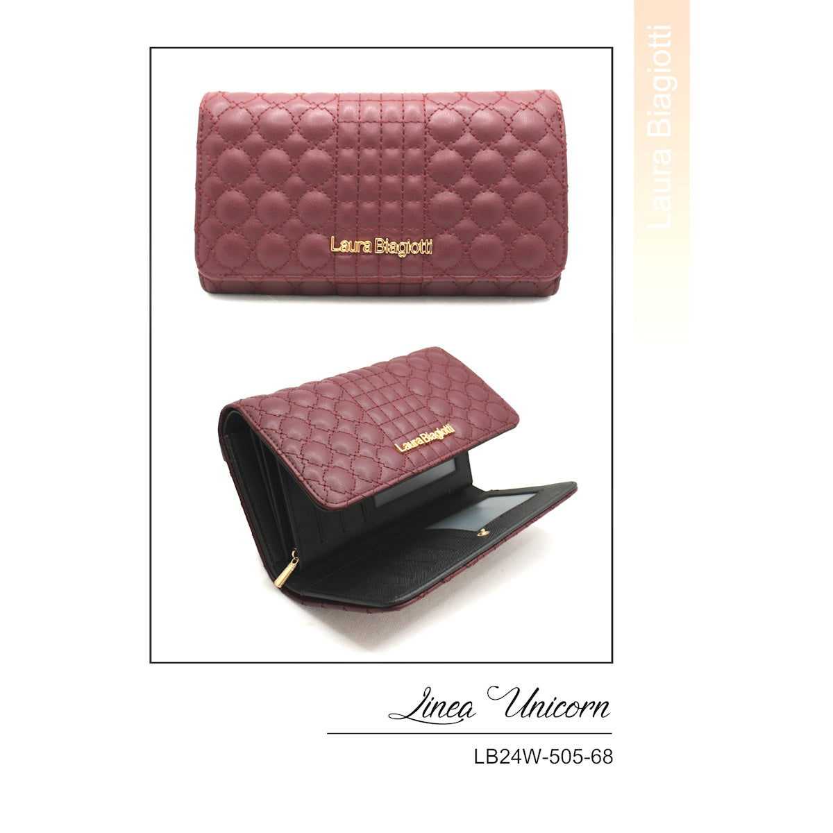 Eco leather wallet for women, Laura Biagiotti, art. LB24505-68