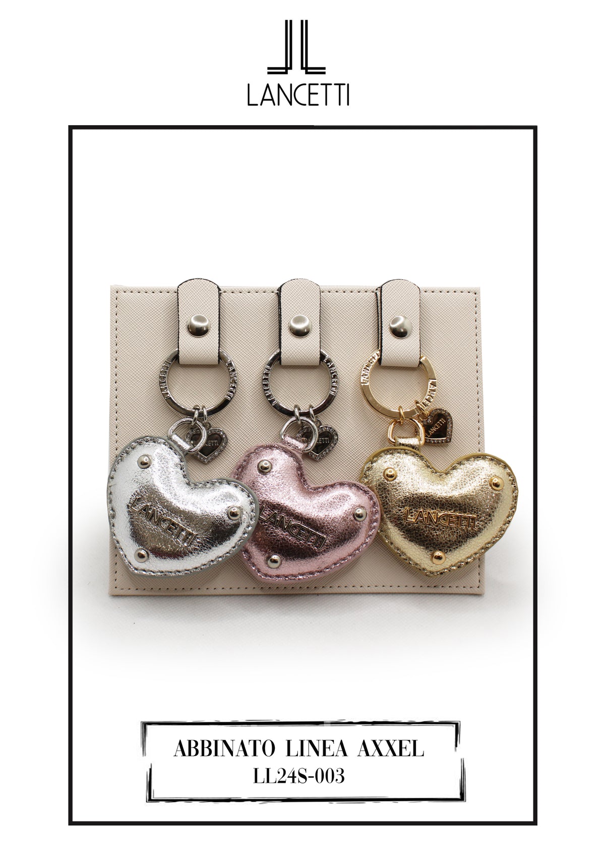 Eco leather key holder, brand Lancetti, art. LL24S-003.290