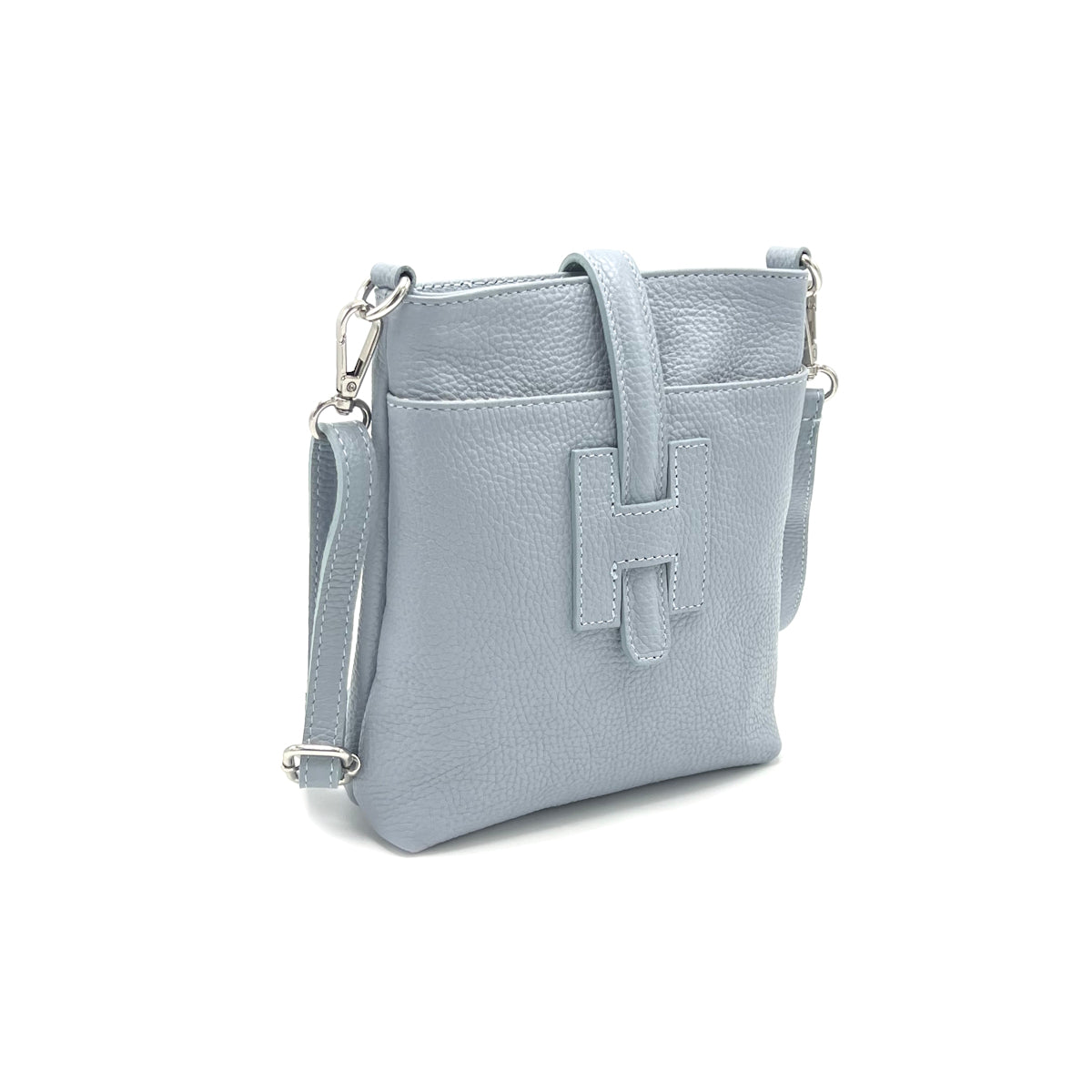 Genuine leather shoulder bag, small size, Made in Italy, art. 112614