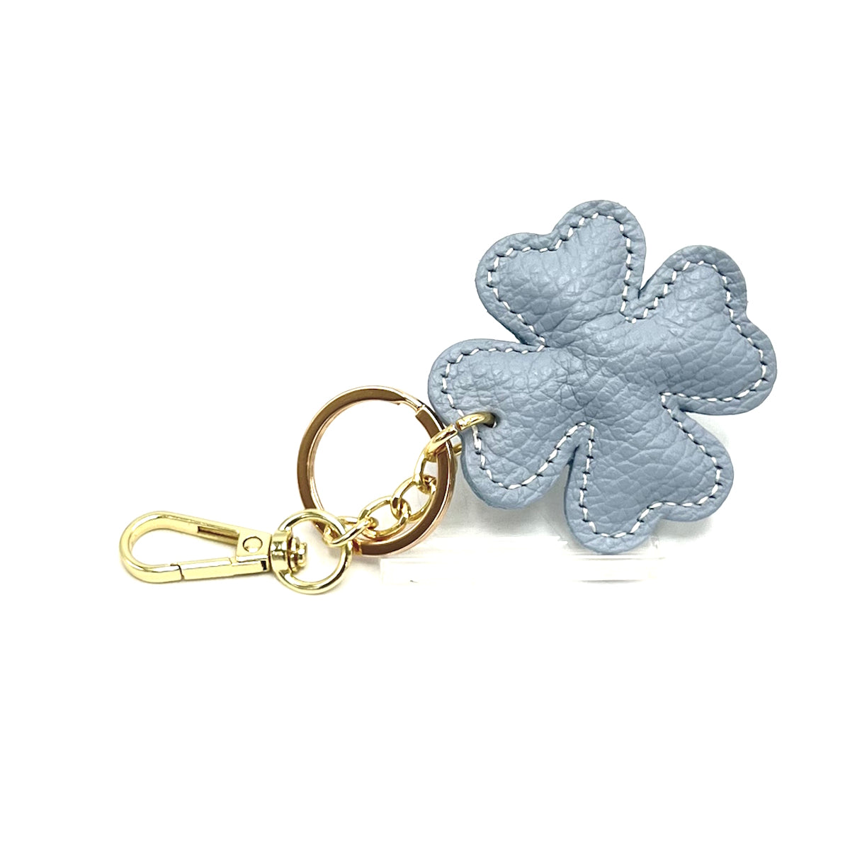 Genuine leather key chain, Lucky leaf, art. PO04
