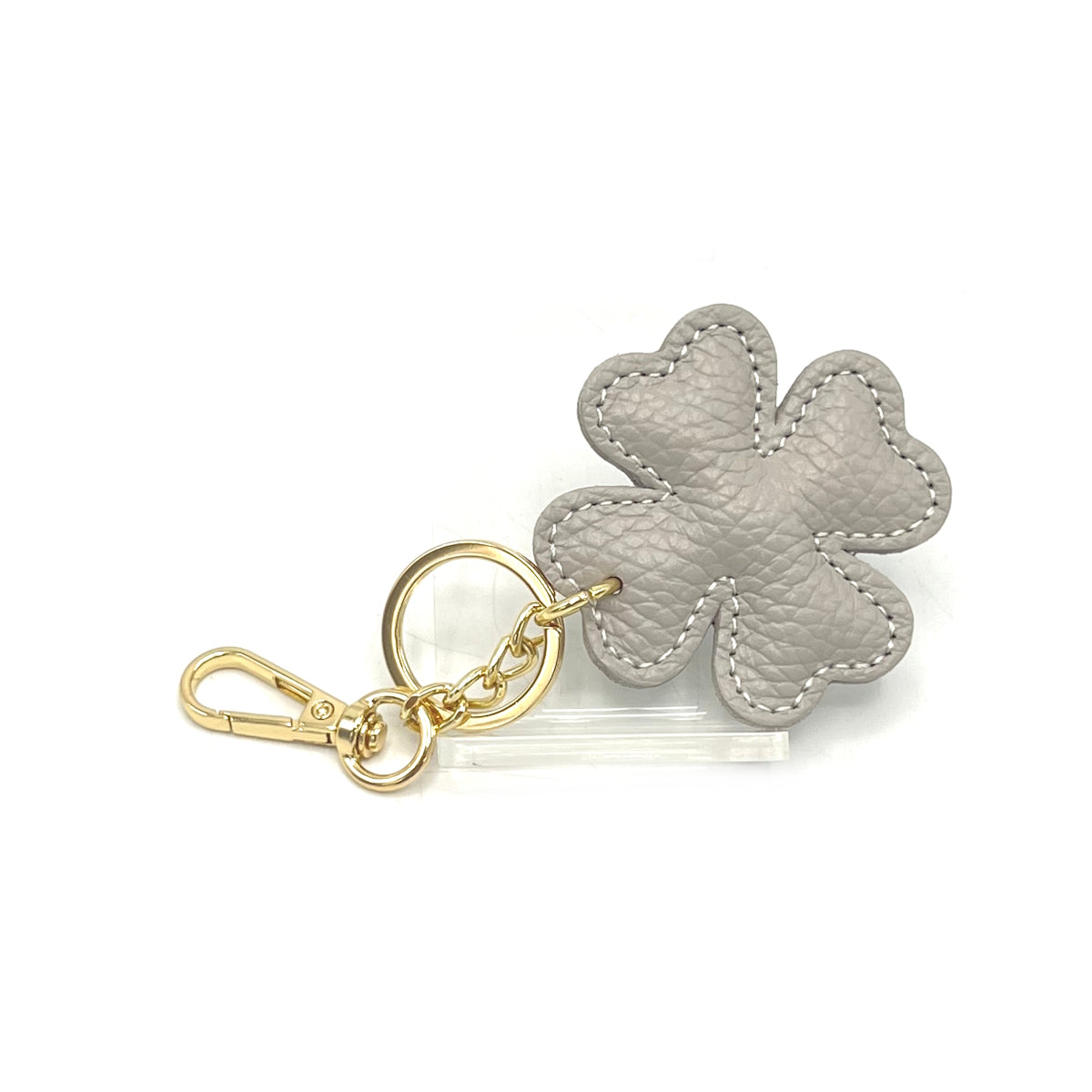 Genuine leather key chain, Lucky leaf, art. PO04