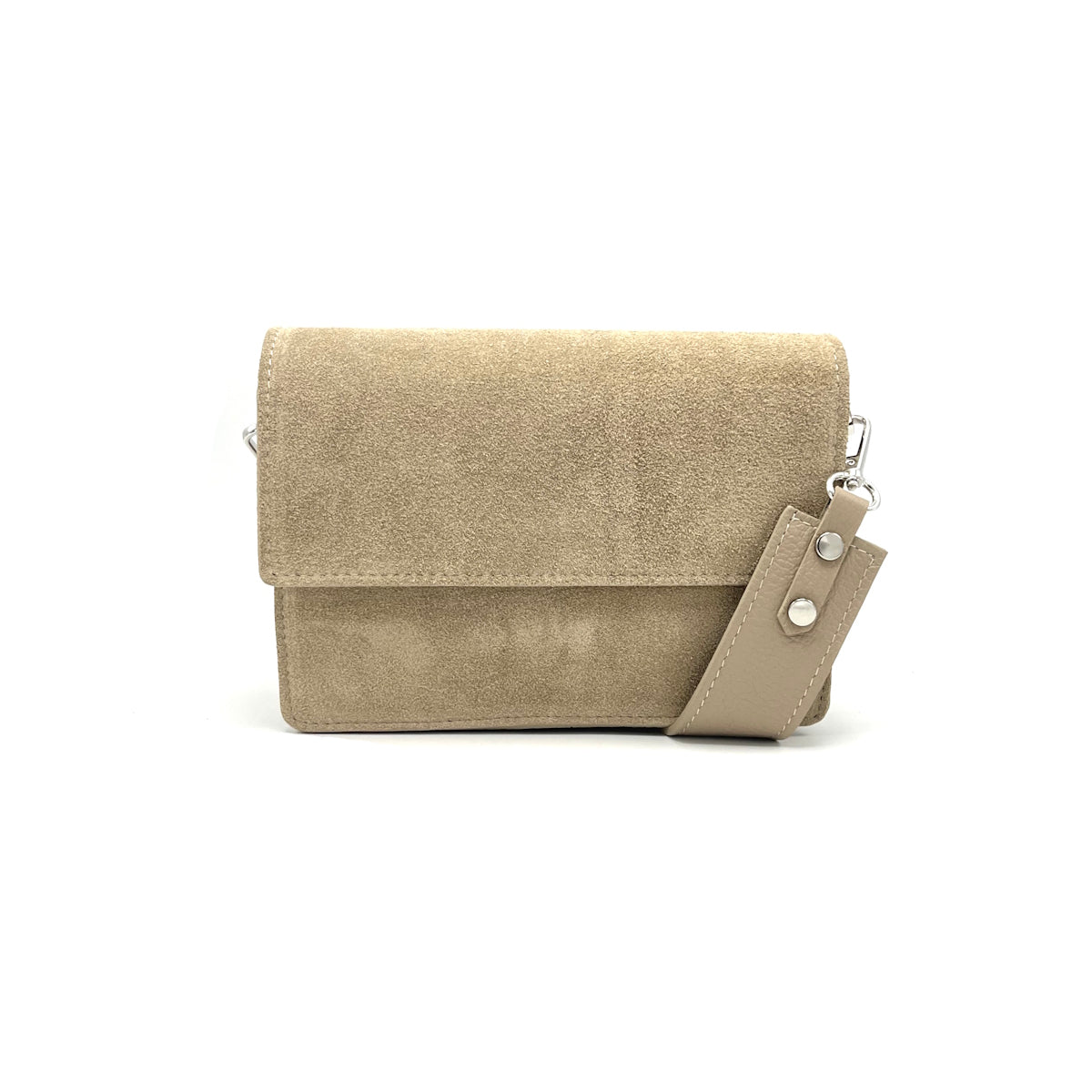 Suede leather shoulder bag, Made in Italy, art. 112640