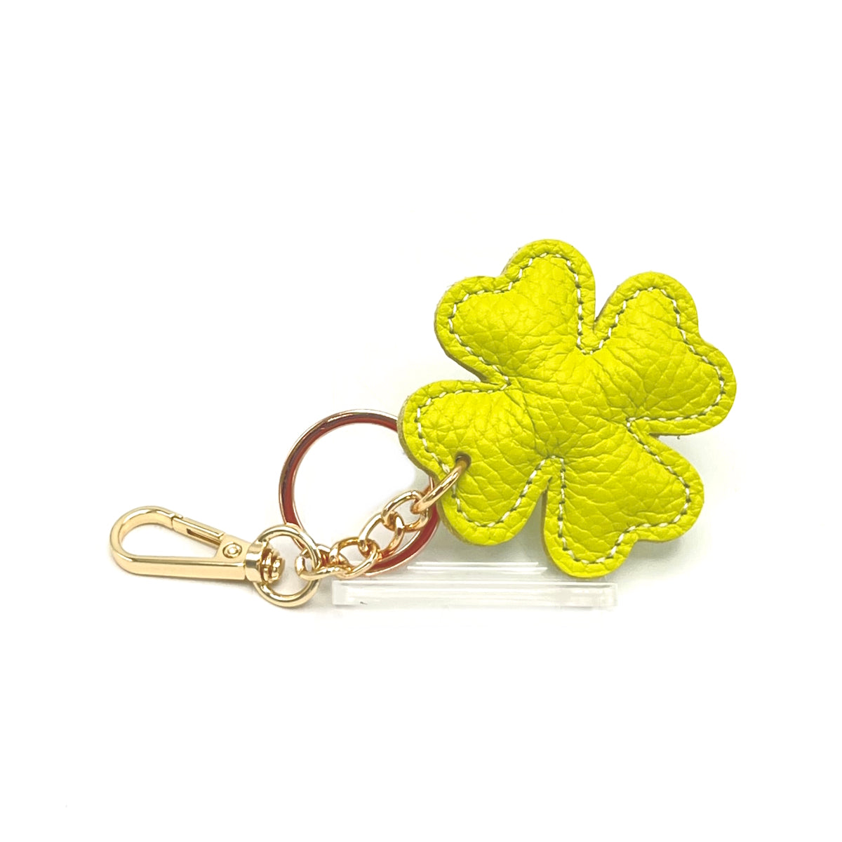Genuine leather key chain, Lucky leaf, art. PO04