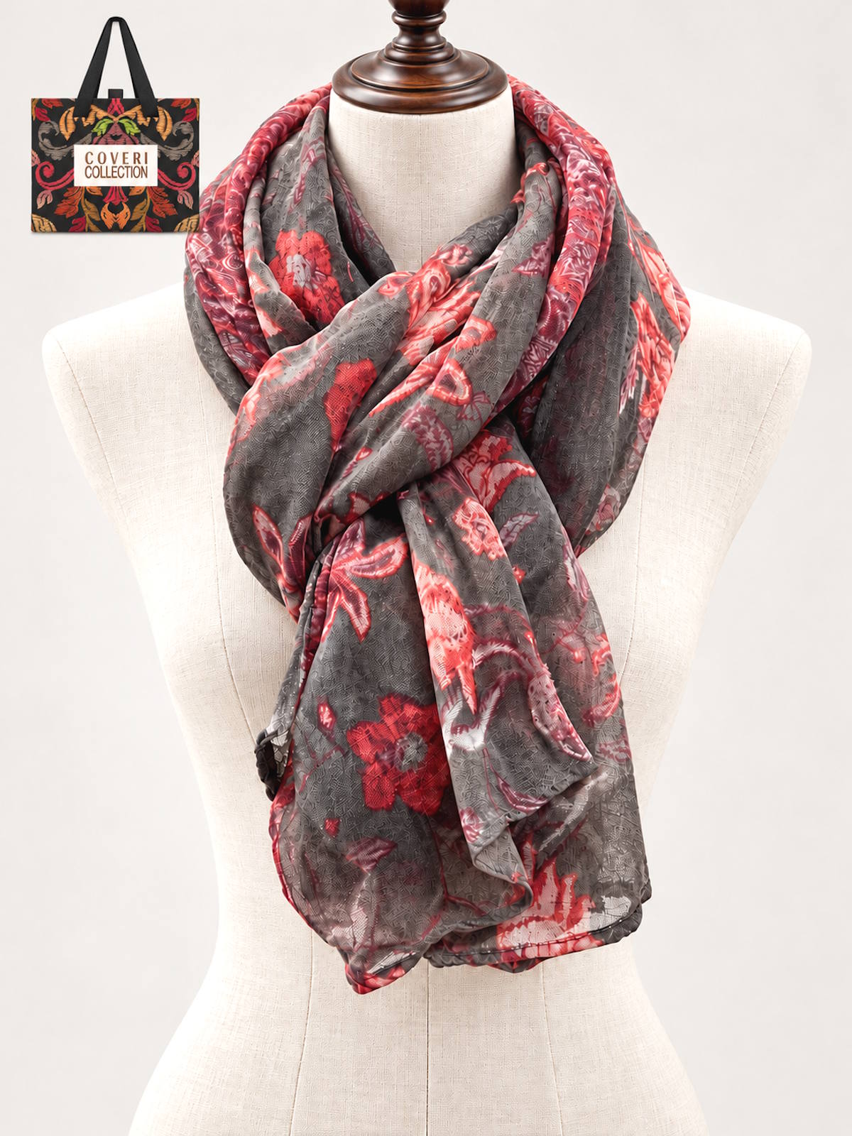 Christmas Gift for Her | Women's Light Scarf with Gift Box,  Art. 262022