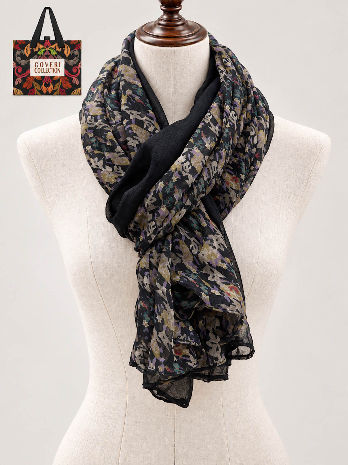 Christmas Gift for Her | Women's Light Scarf with Gift Box,  Art. 262024