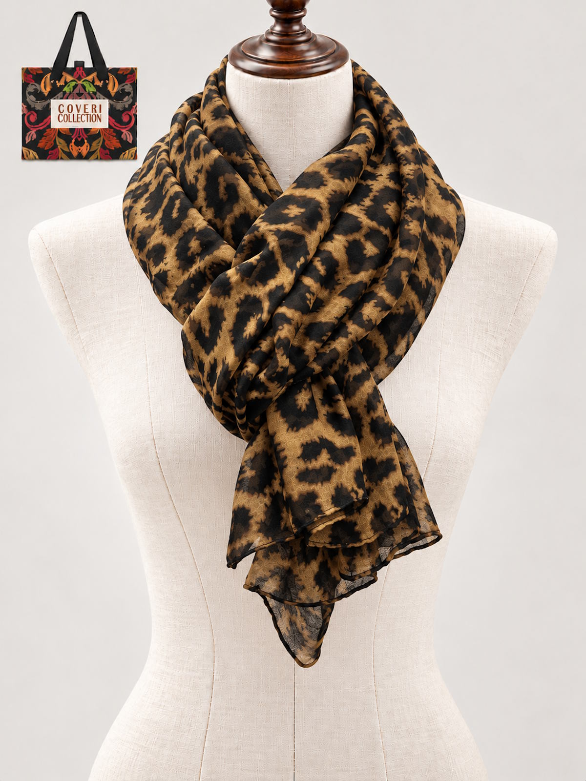 Christmas Gift for Her | Women's Light Scarf with Gift Box,  Art. 262025