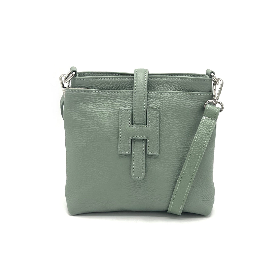 Summer collection, genuine leather shoulder bag, Made in Italy, art. 112562