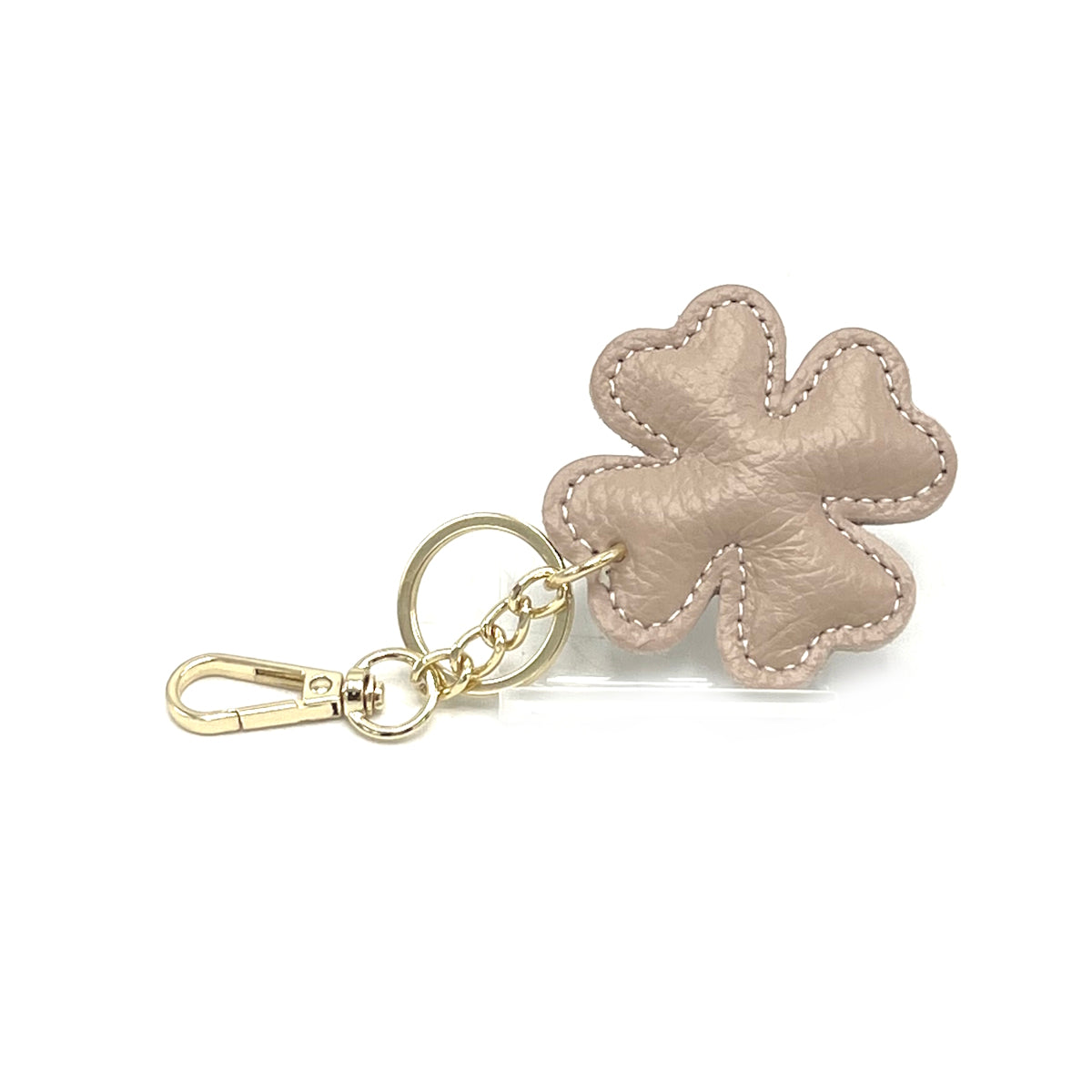 Genuine leather key chain, Lucky leaf, art. PO04