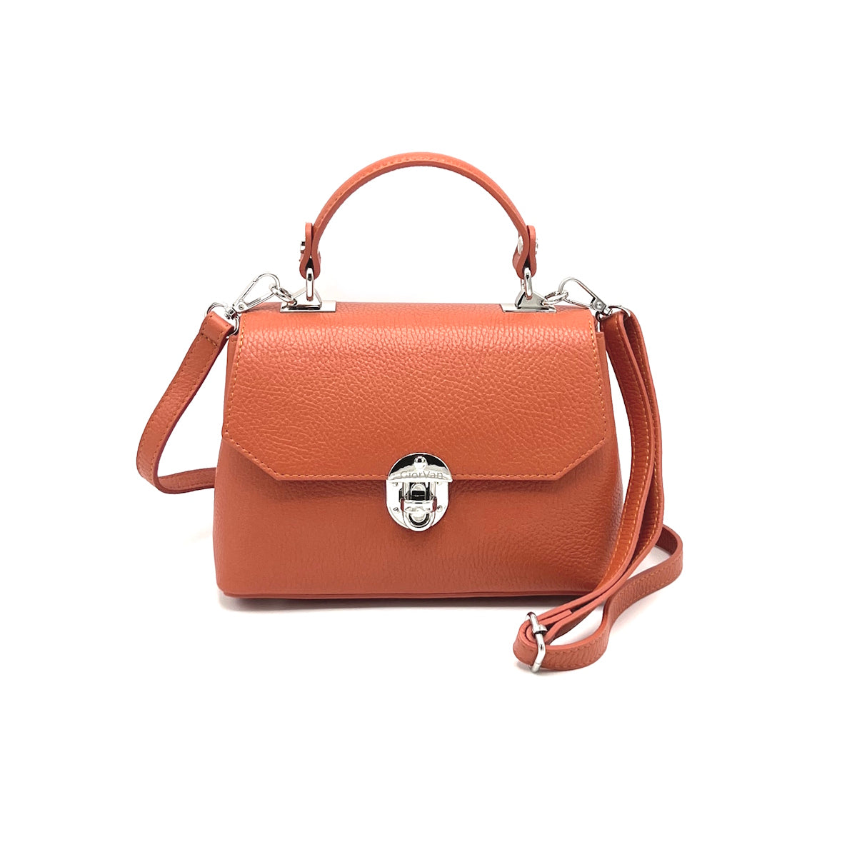 Genuine leather shoulder bag, Made in Italy, art. 112432GV
