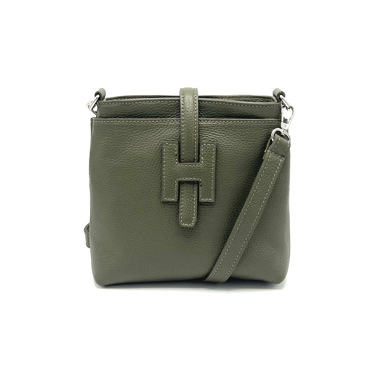 Summer collection, genuine leather shoulder bag, Made in Italy, art. 112562