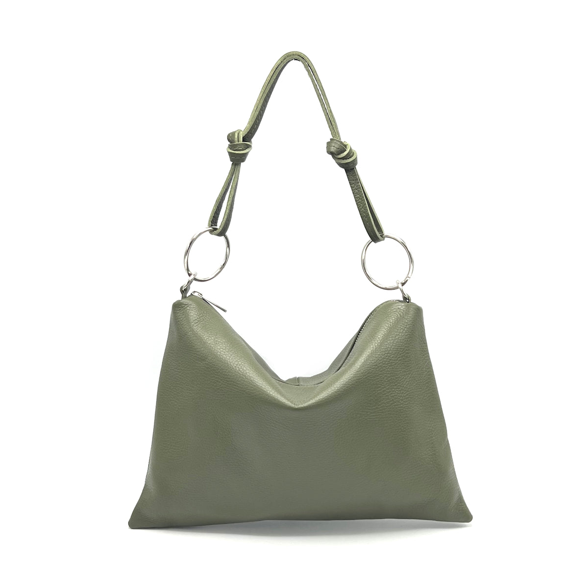 Genuine leather shoulder bag, Made in Italy, art. 112586