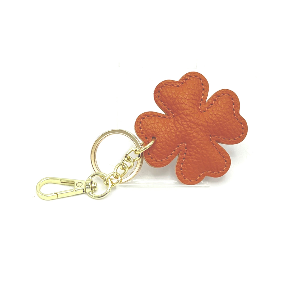 Genuine leather key chain, Lucky leaf, art. PO04