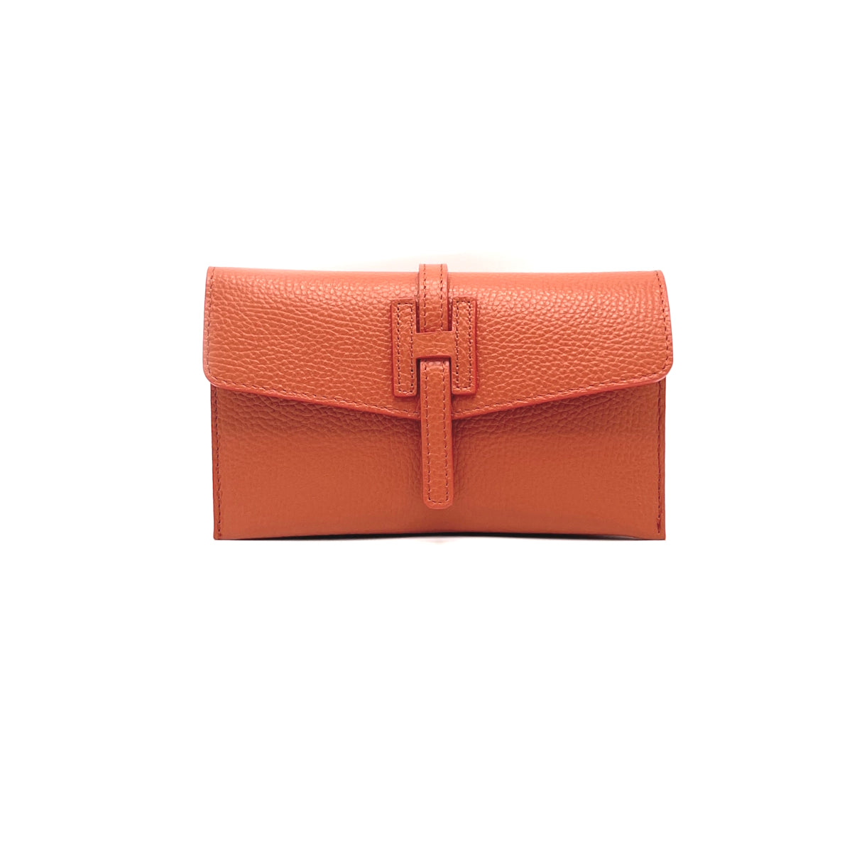 Genuine leather mini clutch bag, Made in Italy, art. 112592