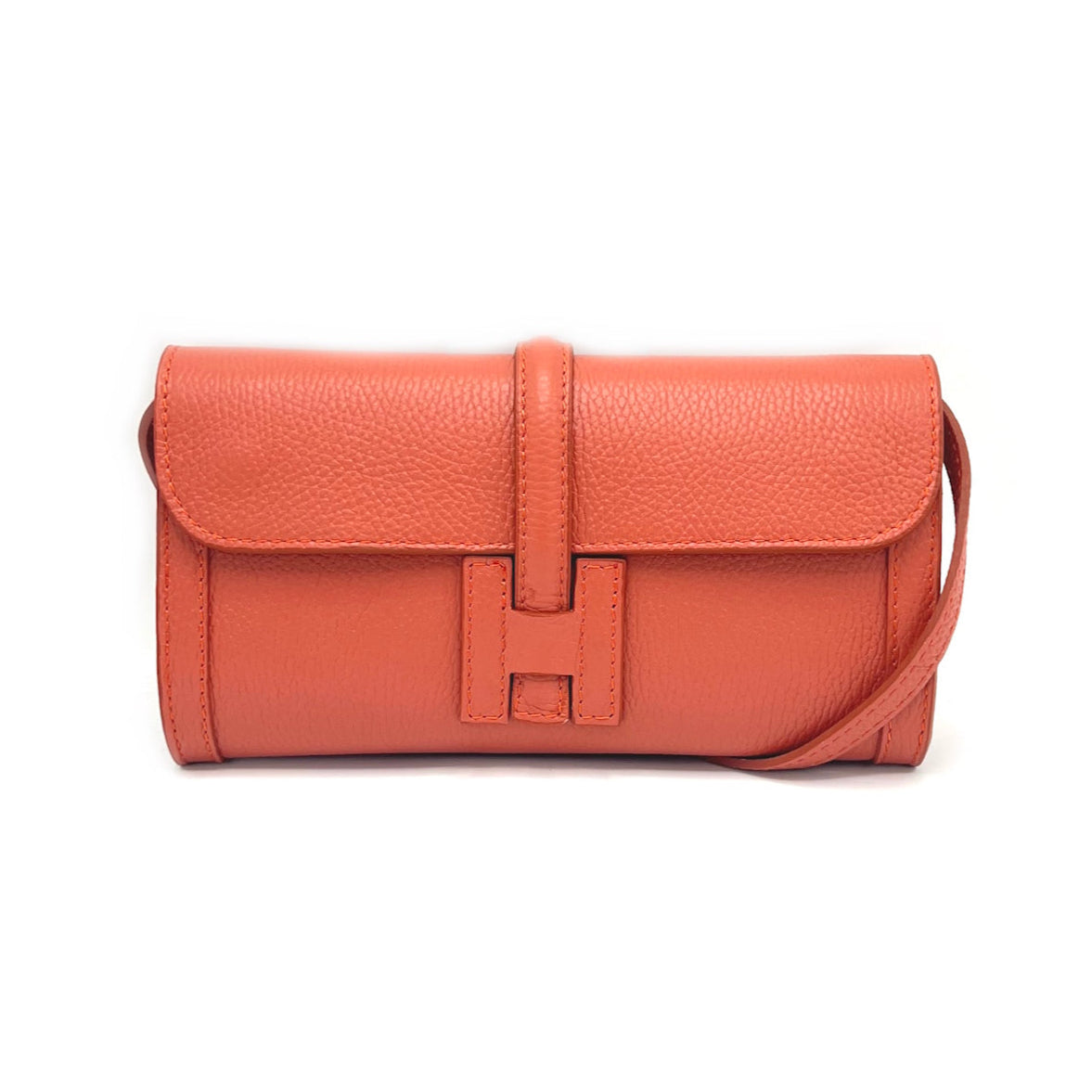 Pochette in pelle laminata, Made in Italy, art. 112532LA