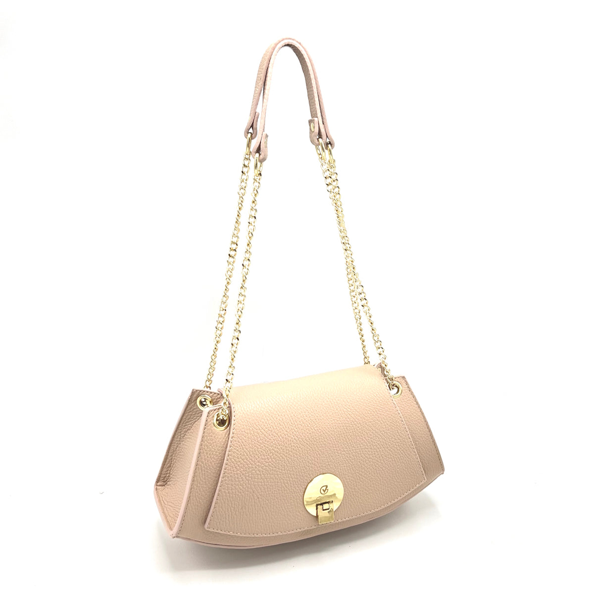 Genuine leather chain bag, Made in Italy, art. 112439GV