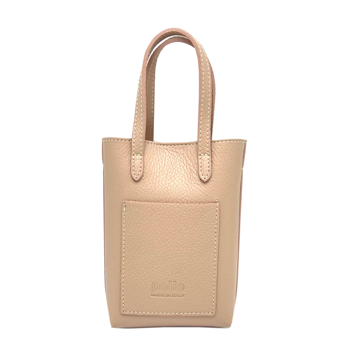 Summer collection, genuine leather phone bag, Made in Italy, art. 112561