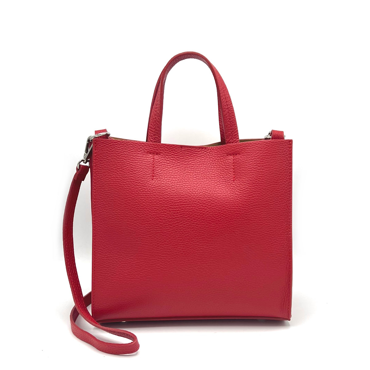 Genuine leather shoulder bag, Made in Italy, Medium size, art. 112566