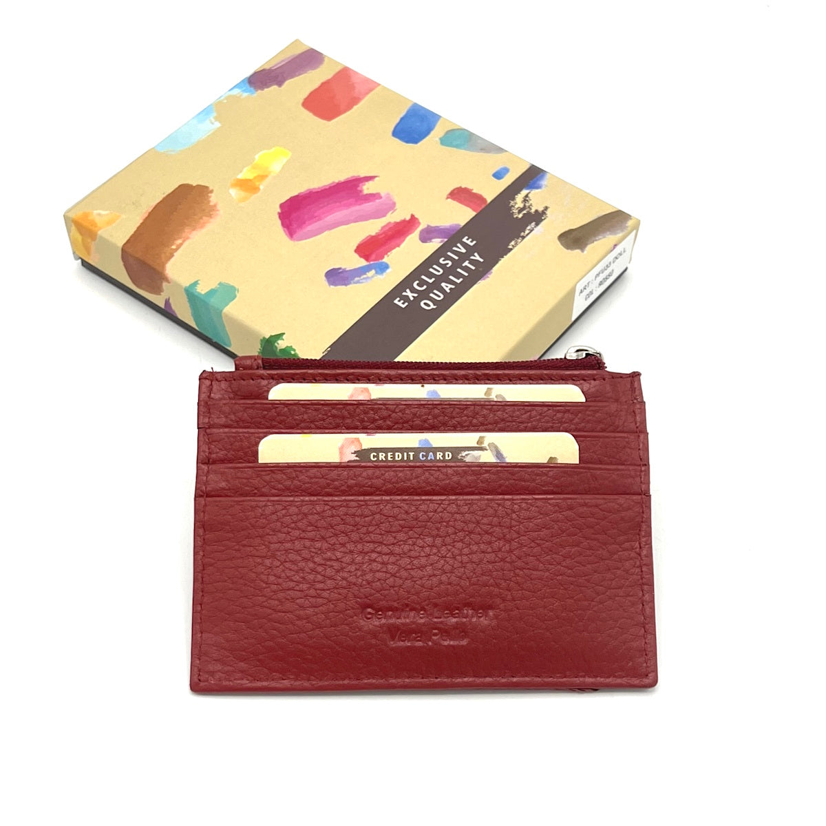 Portafoglio in vera pelle, colore arcobaleno, art. PFU33.392