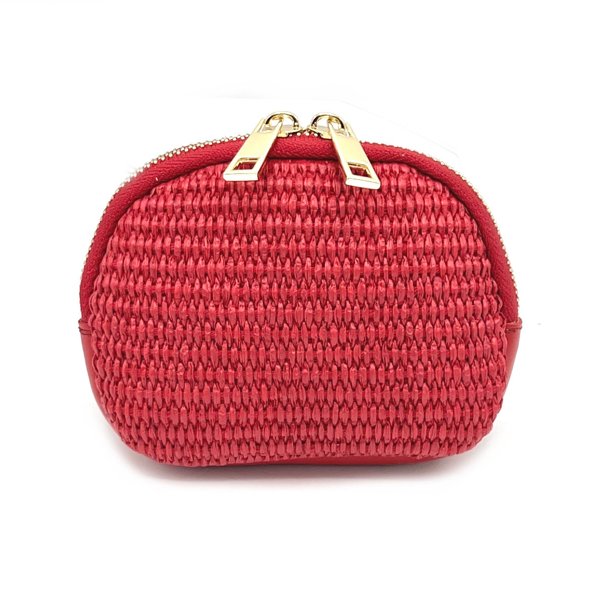 Summer collection, genuine leather and straw purse, art. PO01