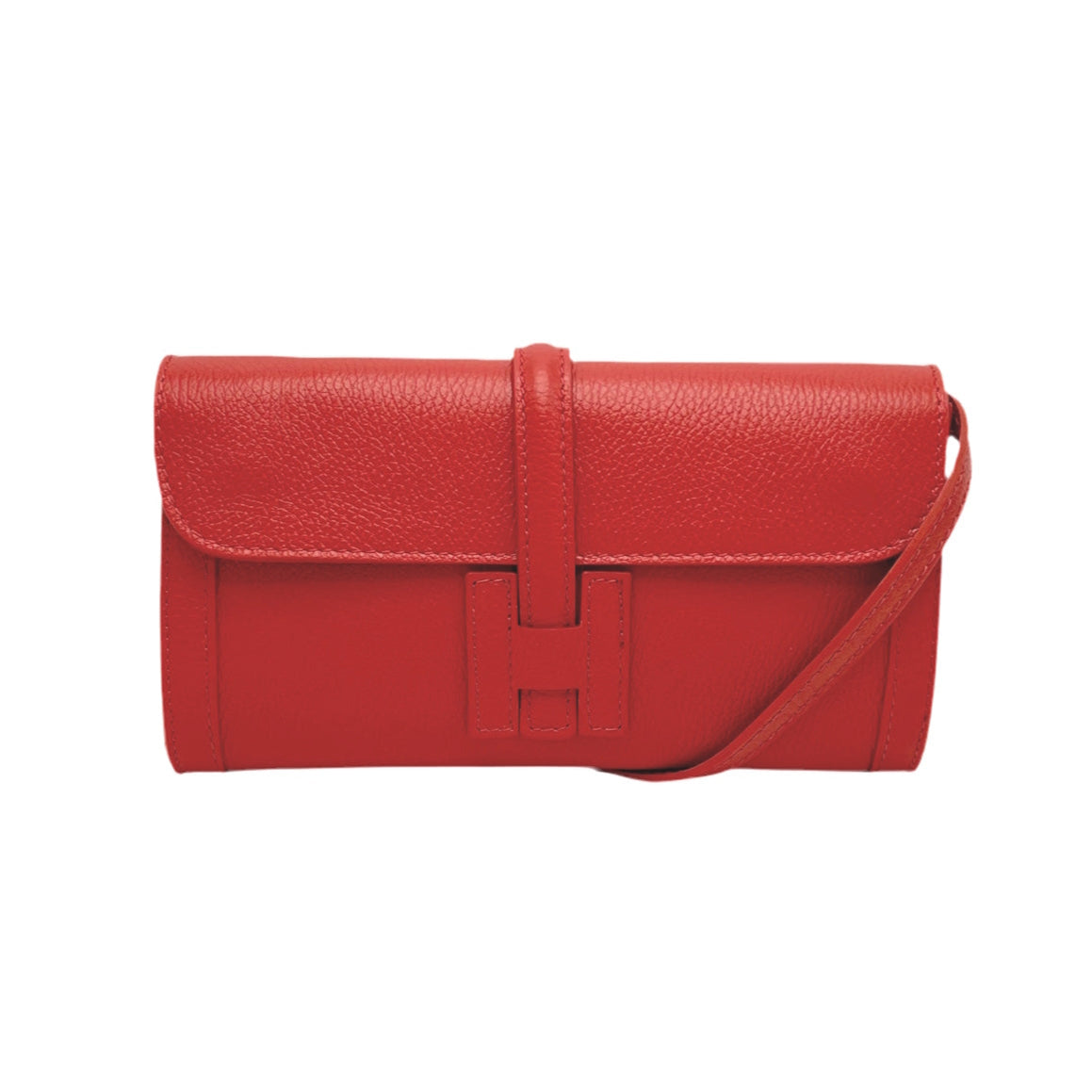 Pochette in pelle laminata, Made in Italy, art. 112532LA