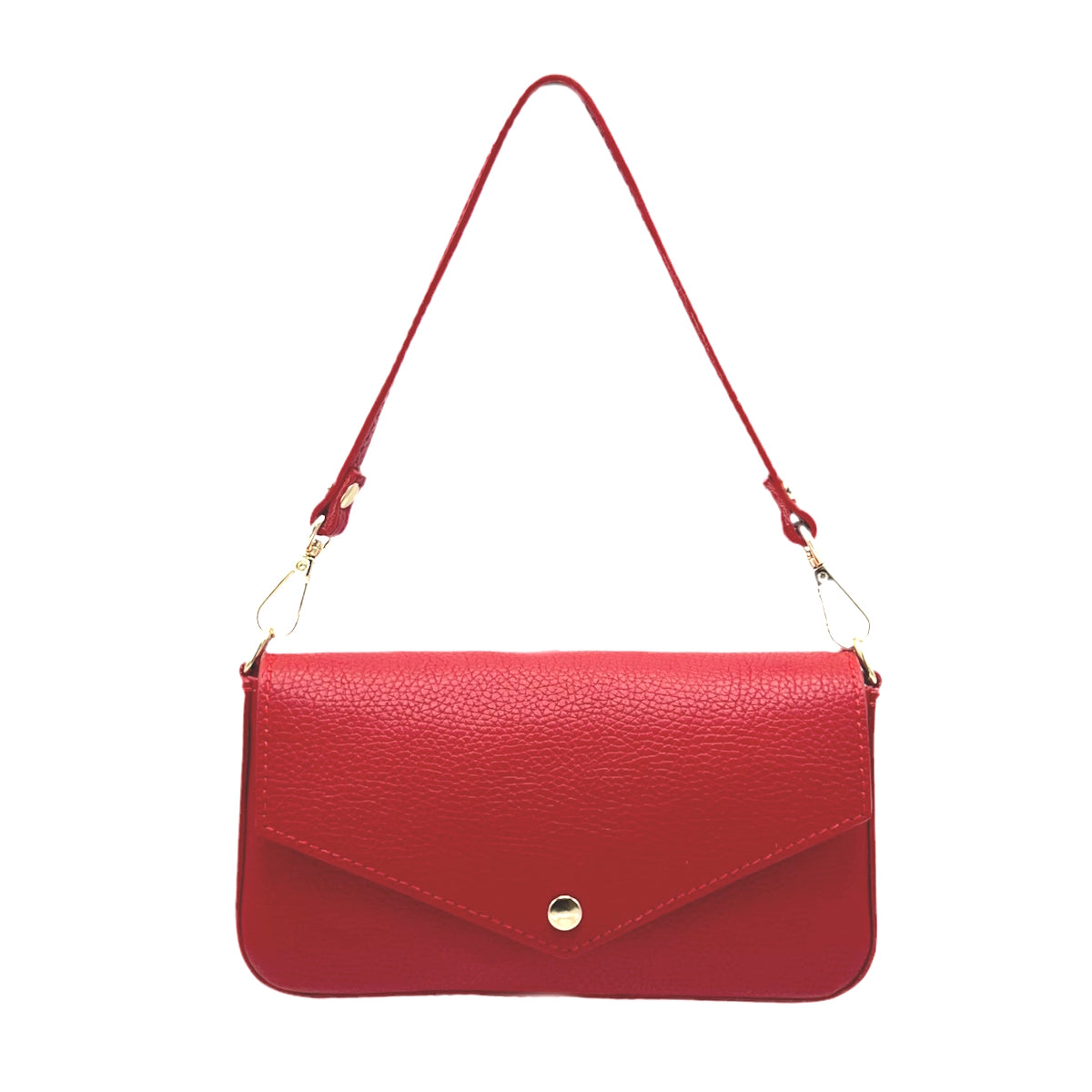 Small genuine leather shoulder bag, Made in Italy, art. 112489