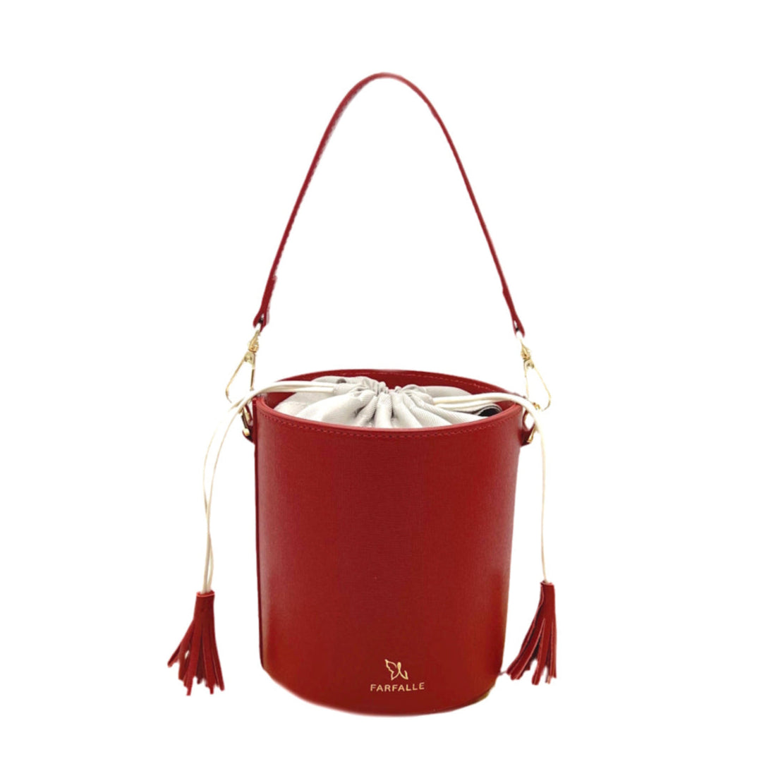 Genuine leather bucket bag, Made in Italy, art. 112613