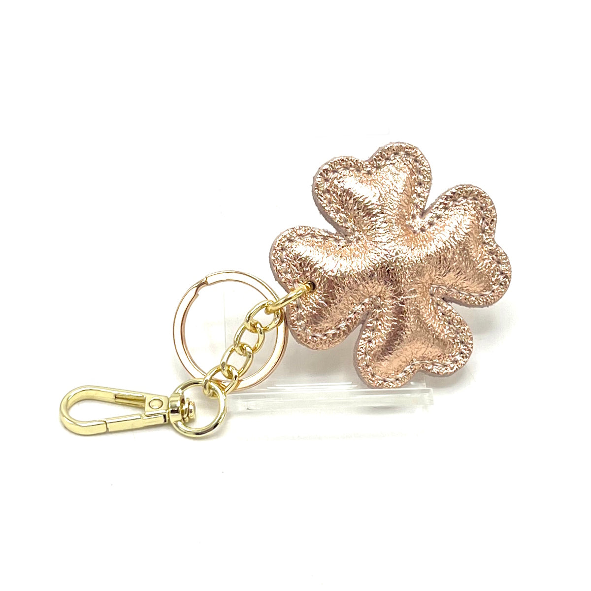 Genuine leather key chain, Lucky leaf, art. PO04LA