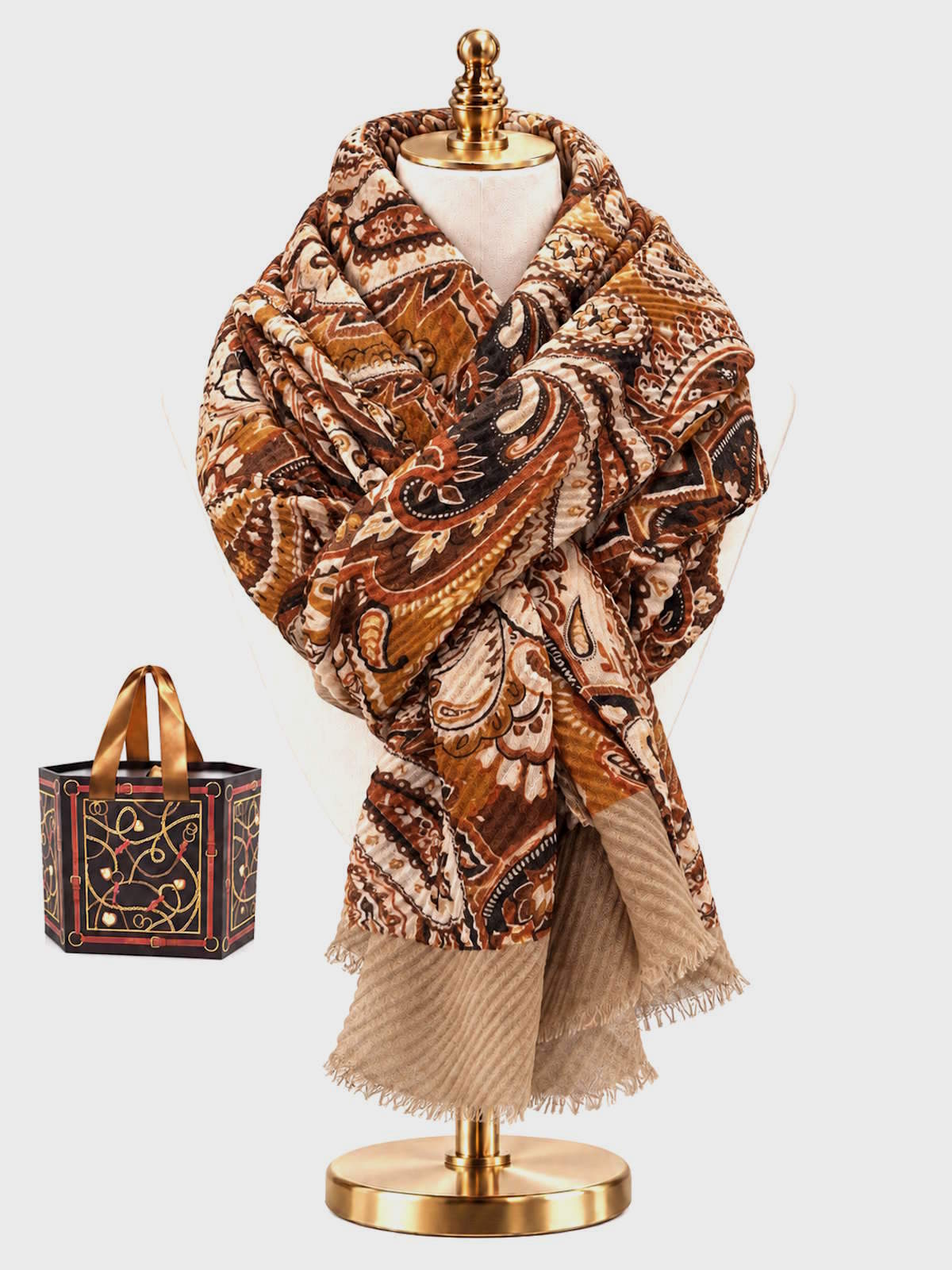 Christmas Gift for Her | Lightweight Soft Crinkle Scarf | Gift Box, art. 262033