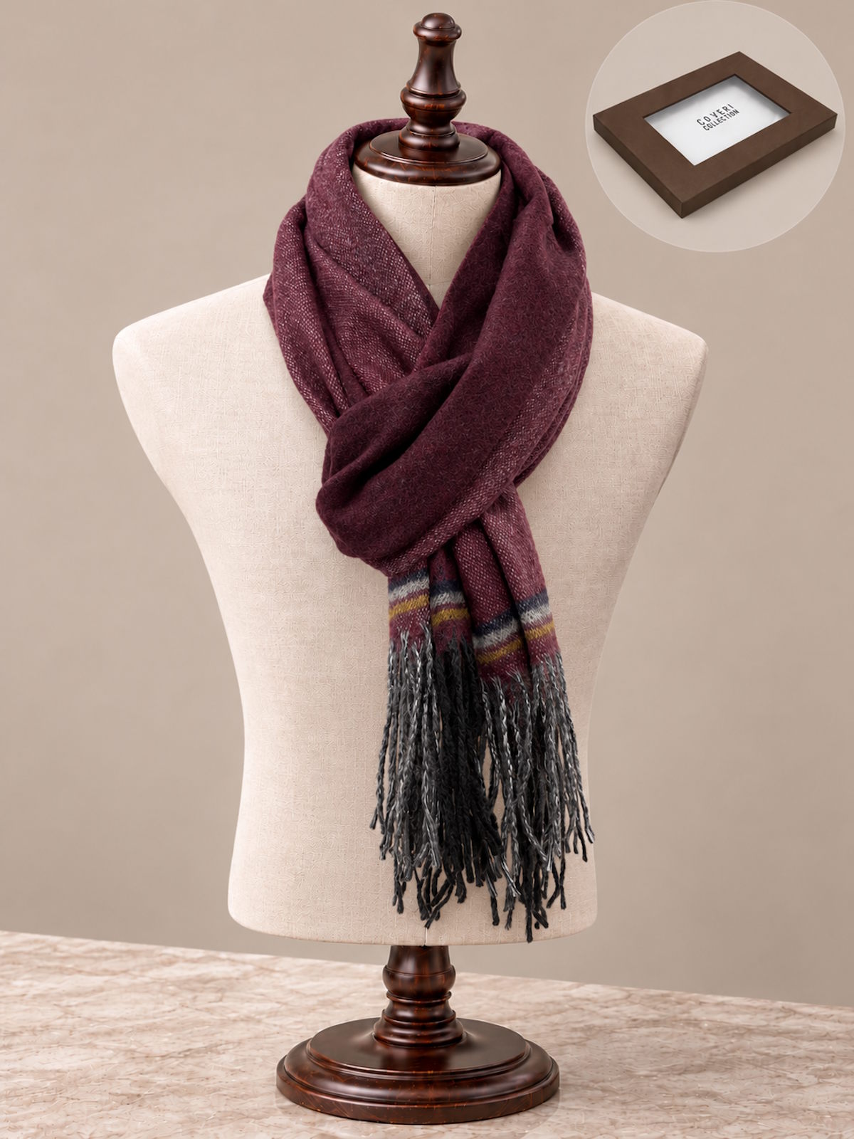 Christmas Gift for Him | Classic Men's Scarf with a Soft Cashmere-Like Feel,  Art. 261513