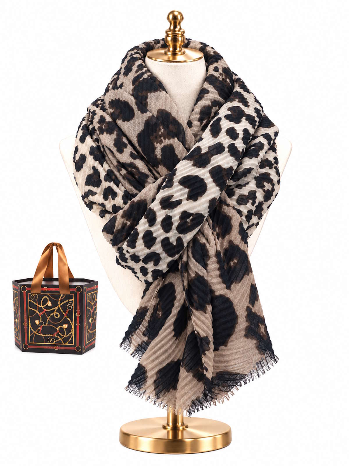 Christmas Gift for Her | Lightweight Soft Crinkle Scarf | Gift Box, art. 262034