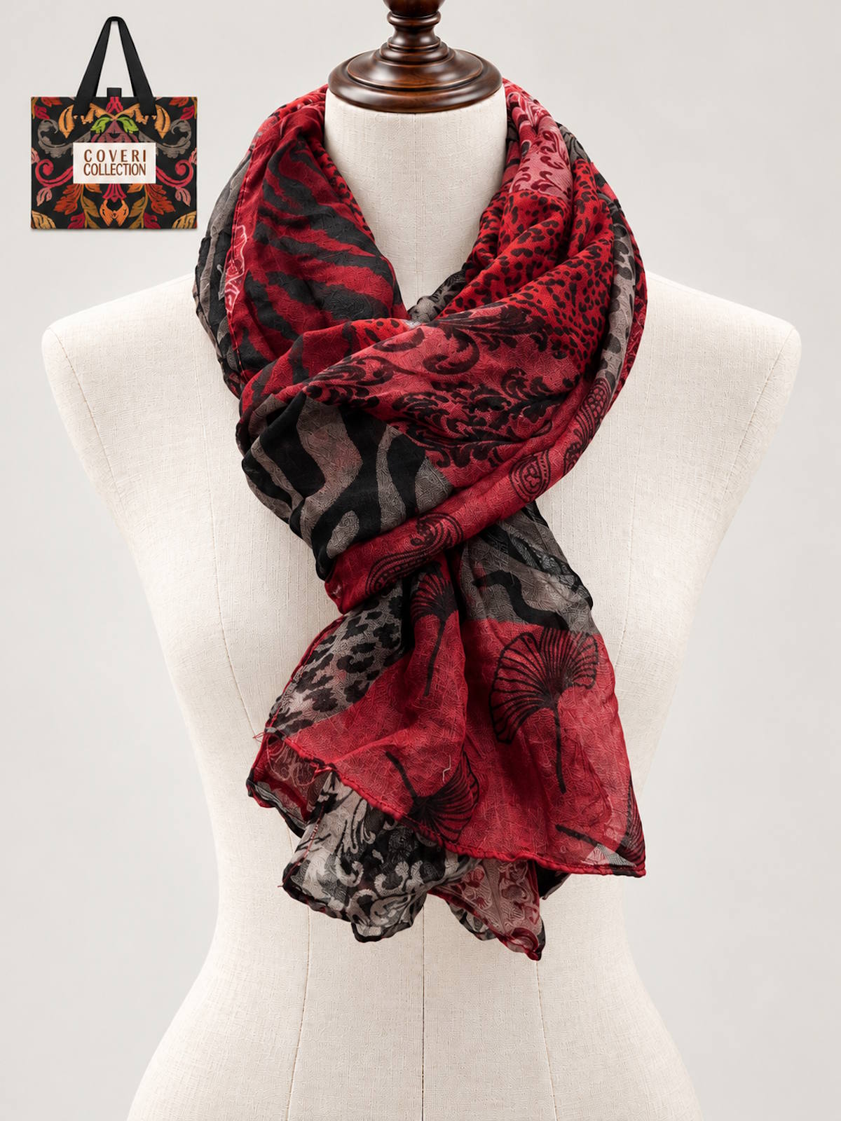 Christmas Gift for Her | Women's Light Scarf with Gift Box,  Art. 262023