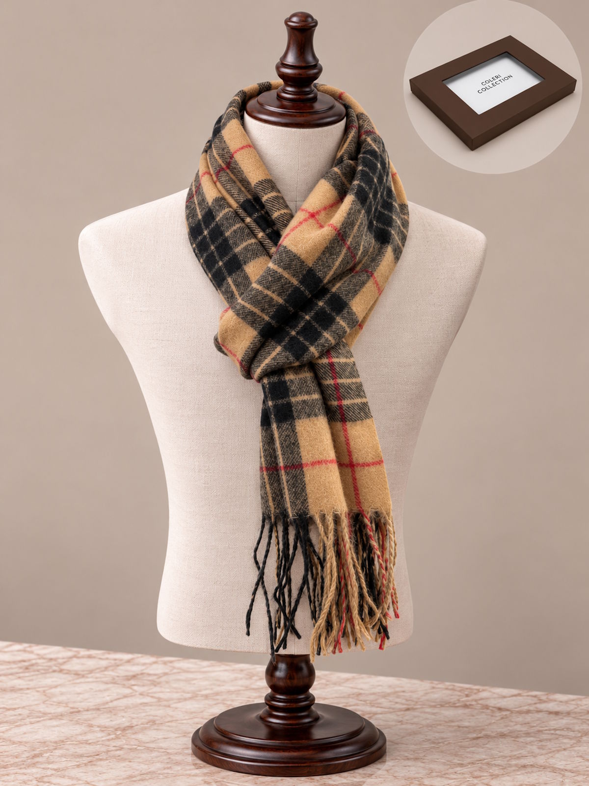 Christmas Gift for Him | Classic Men's Scarf with a Soft Cashmere-Like Feel,  Art. 261515