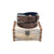 Christmas Gifts Idea, Leather Belt with Woolden Box, Armata di Mare, art. IDK1002-35
