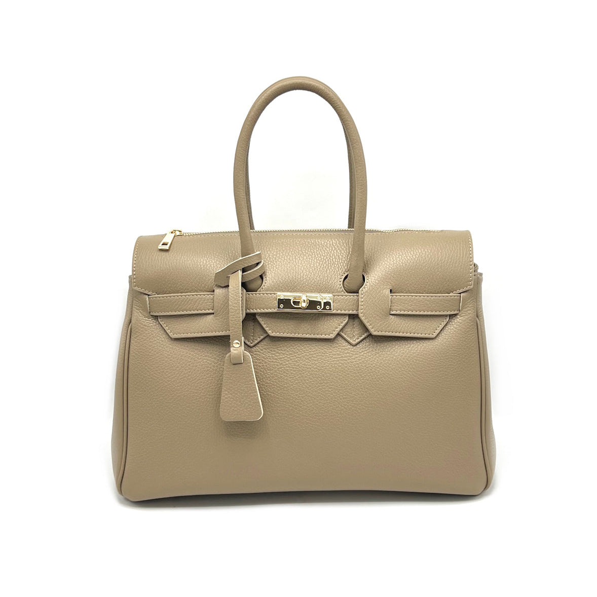 Genuine Leather Handbag, Big size, Made in Italy, art. 112665