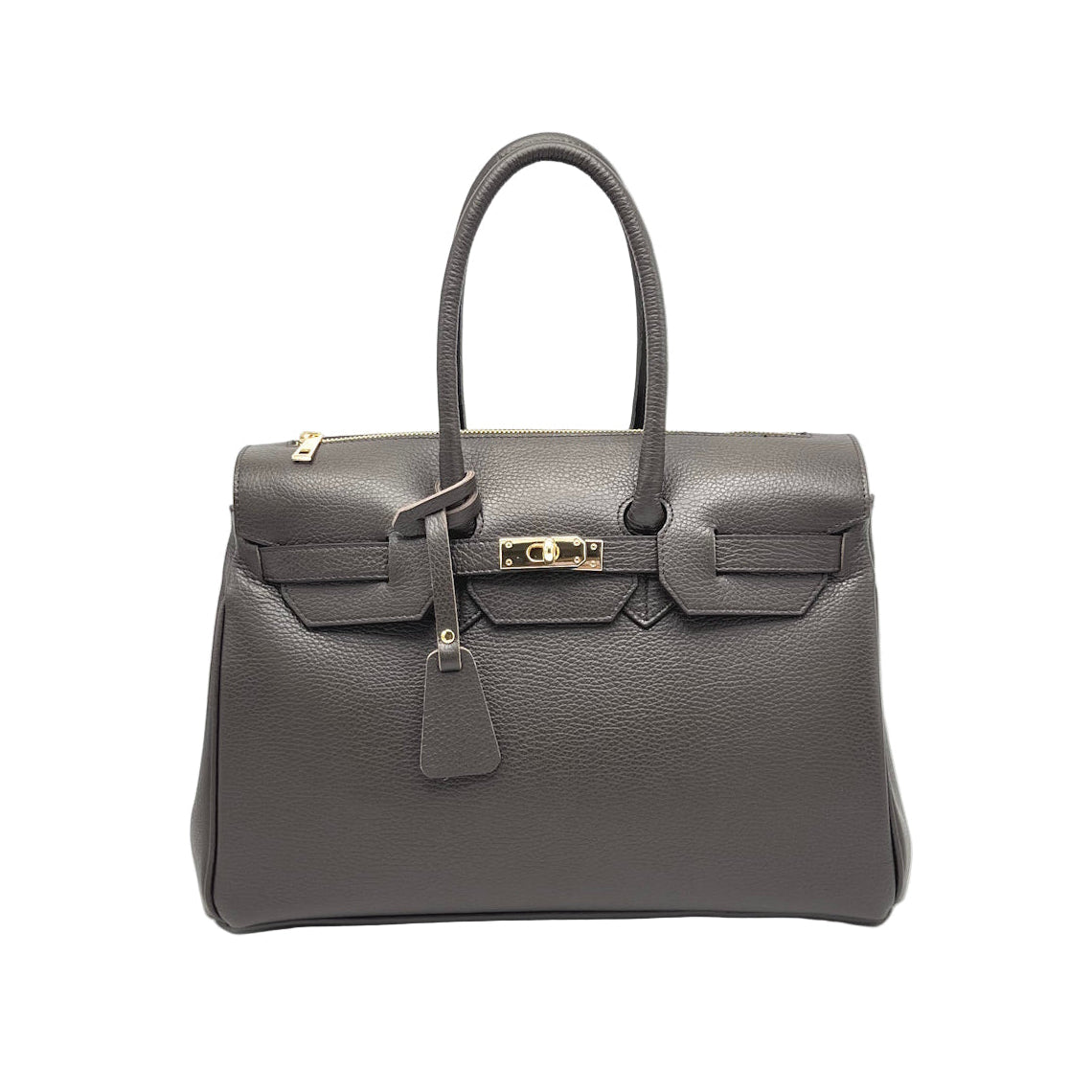 Genuine Leather Handbag, Big size, Made in Italy, art. 112665